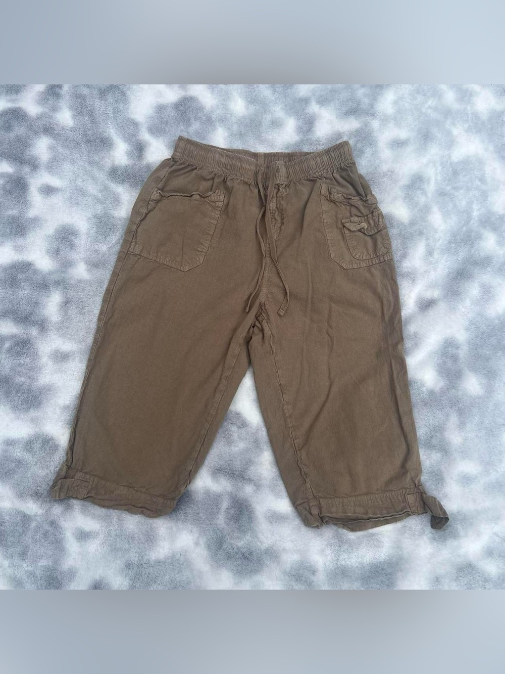 Erika Women’s Brown Cargo Capris